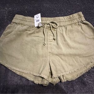 Roxy Olive Green Women's Casual Shorts Size L
